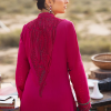 Mahiymaan Luxury Lawn | Magenta | Unstitched | Party wear | Digital printed silk dupatta | Regal Raspberry M-08 - Image 4