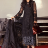 Mahiymaan Luxury Lawn | Black | Unstitched | Party wear | Digital printed silk dupatta | Midnight Majesty M-10 - Image 3