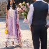 Mushq Luxury Lawn Te amo | Lavander | Unstitched | Party wear | Digital print pure chiffon dupatta | Amalfi Alure MSL2416 - Image 3