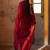 RajBari Lawn | Red | Unstitched | Party wear | embroidered Fancy Dupatta | 4-A - Image 2