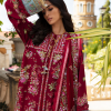 Republic Womens Wear Luxury Lawn | Maroon | Unstitched | Party wear | Printed silk dupatta | D8-A - Image 2