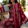 Republic Womens Wear Luxury Lawn | Maroon | Unstitched | Party wear | Printed silk dupatta | D8-A - Image 3