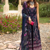 Ramsha Andaaz Luxury Lawn | Navy Blue | Unstitched | Party wear | Digital printed silk dupatta | Z-803 - Image 2