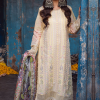 Sahane Sahakari Luxury Lawn | Yellow | Unstitched | Party wear | Cotton Net Dupatta | CT10003 Zaanat
