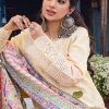 Sahane Sahakari Luxury Lawn | Yellow | Unstitched | Party wear | Cotton Net Dupatta | CT10003 Zaanat - Image 3