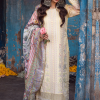 Sahane Sahakari Luxury Lawn | Yellow | Unstitched | Party wear | Cotton Net Dupatta | CT10003 Zaanat - Image 4