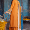 Sahane Sahakari Luxury Lawn | Mustard | Unstitched | Party wear | Cotton Net Dupatta | CT10002 Mashal - Image 2