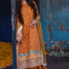 Sahane Sahakari Luxury Lawn | Mustard | Unstitched | Party wear | Cotton Net Dupatta | CT10002 Mashal - Image 3