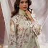 Image | Summer Essence '25 | Embroidered Printed Suit | Cotton | Light Olive | Stitched | 3 pc set. - Image 3