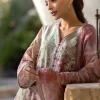 Image | Summer Essence '25 | Embroidered Printed Suit | Cotton | Mauve | Stitched | 3 pc set. - Image 3