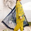 Maria B | M Basics | Lawn | Unstitched | Green / Blue | Feastive Wear | 702A | 3 pc set. - Image 4