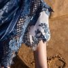 Crimson | Flow By Crimson Lawn 25 | Moonlight Blue | Unstitched | Festive wear | Under The Tuscan Love | D1 B | 3pc set. - Image 4