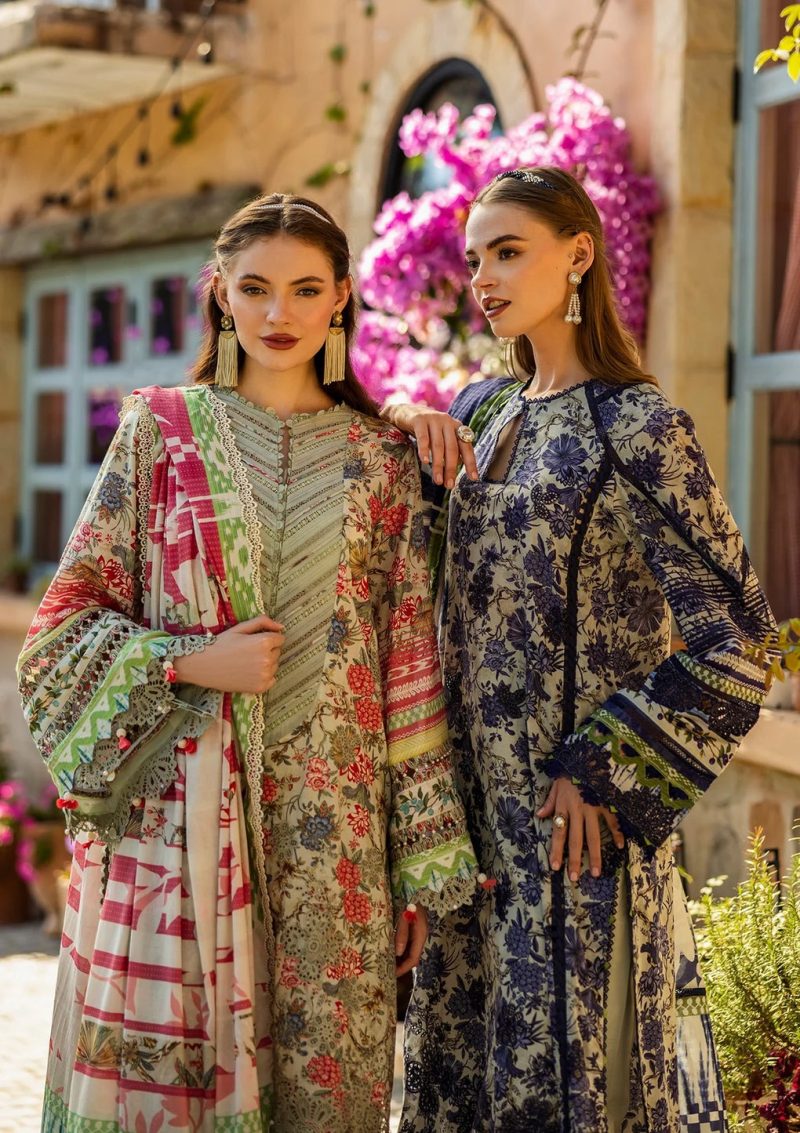 Elaf | Giardino | Ivory | Lawn | Unstitched | Print Chikankari Colloction '25 | 3 pc set - Image 6
