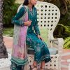 FTA | WES Luxury Lawn 25 | Unstitched | Emerald | Feastive Wear | Eileen Emerald | 3 pc set. - Image 3