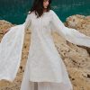 Image | Lawnkari 25 Collection | White | Unstitched | Festive wear | Nour- D8 | 3 pc set.