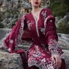 Image | Lawnkari 25 Collection | Red | Unstitched | Festive wear | Lilia- D10 | 3 pc set. - Image 3