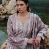 Image | Lawnkari 25 Collection | Dull Mauve | Unstitched | Festive wear | Hazel- D12 | 3 pc set. - Image 2