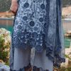 Image | Lawnkari 25 Collection | Blue | Unstitched | Festive wear | Zayna- D18 | 3 pc set. - Image 3