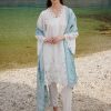 Image | Lawnkari 25 Collection | Milky White | Unstitched | Festive wear | Elif- D25 | 3 pc set.