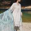 Image | Lawnkari 25 Collection | Milky White | Unstitched | Festive wear | Elif- D25 | 3 pc set. - Image 3