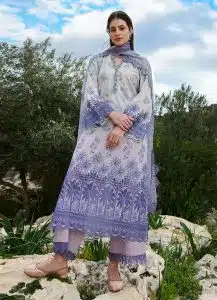Image | Lawnkari 25 Collection | Shaded | Unstitched | Festive wear | Leen- D26 | 3 pc set.