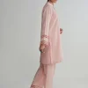Image | Spring Basics '25 Collection | Textured Co-ord Set | Jacquard | Peach | Stitched | 2 pc - Image 4