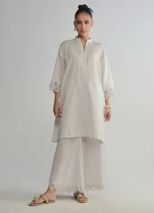 Image | Spring Basics ’25 Collection | Textured Co-ord Set | Jacquard | Ash Grey | Stitched | 2 pc