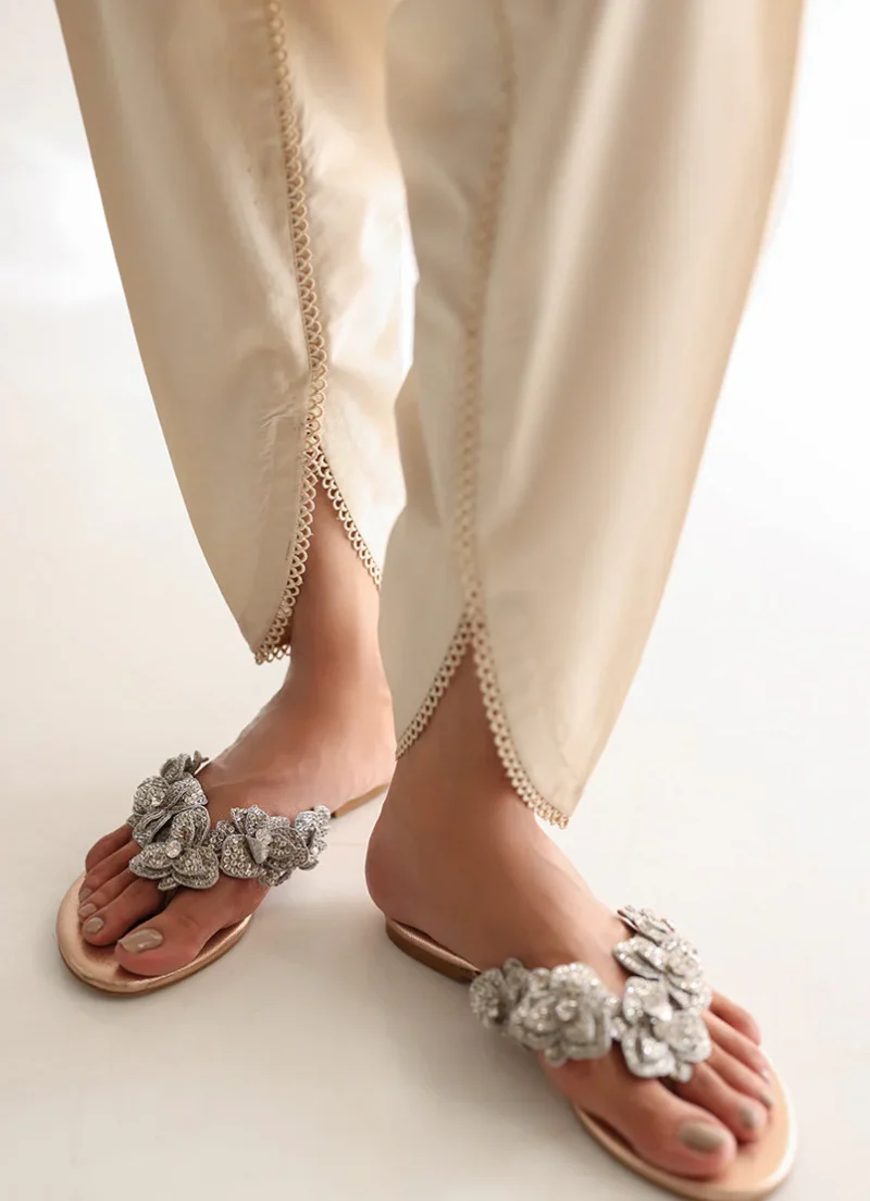 Image | Selene'25 | Solid Lace Shalwar | Beige | Stitched | 1 Piece