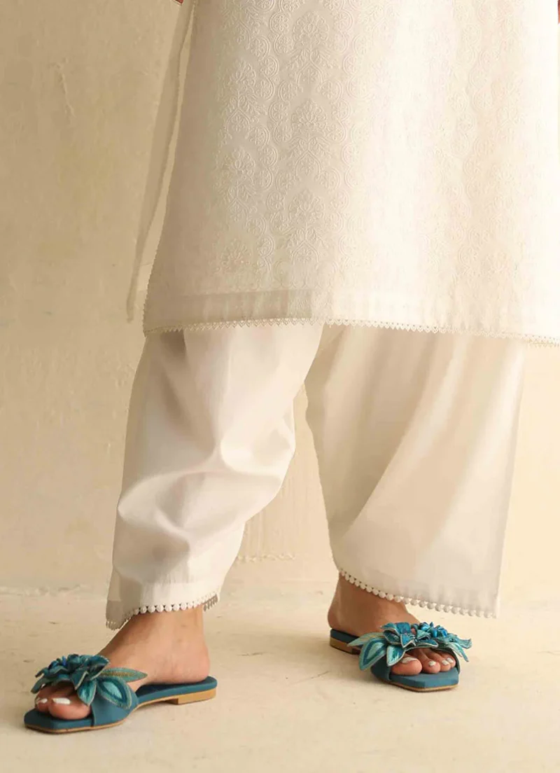Image | Selene'25 | Flared Shalwar | White | Stitched | 1 Piece