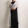 Image | Spring Pret '24 | Embroidered Lace Dupatta | Chiffon | White | 1 pc | IDCH-213332.
