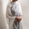 Image | Spring Pret '24 | Embroidered Lace Dupatta | Chiffon | White | 1 pc | IDCH-213332. - Image 2