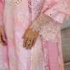 Rang Rasiya | Carnation Summer Edit | Freesia | Ombre Pink | Unstitched Embroidered Net Suit | 3 Piece - Image 4