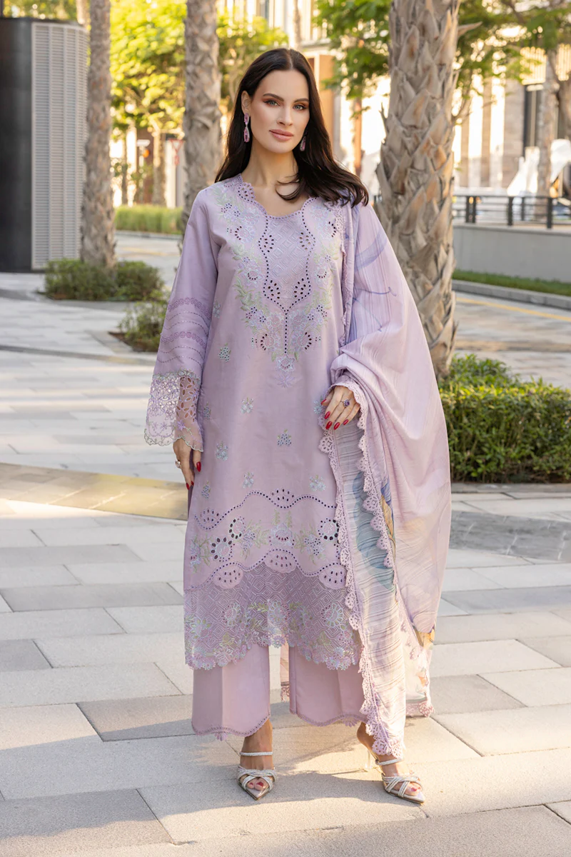 Rang Rasiya | Carnation Summer Edit | Amelia | Lilac | Unstitched Embroidered Net Suit | 3 Pc