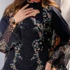 Rang Rasiya | Carnation Summer Edit | Sophie | Black | Unstitched Embroidered Net Suit | 3 Pc - Image 4