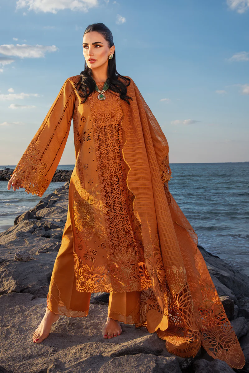 Rang Rasiya | Lawn | Unstitched | Premium Summer 25 | Festive wear | Zariah-12 | 3 pc set.
