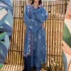 Saira Shakira | Luxury lawn'25 | Cecil-a | Lawn | Blue | Embroidered Suit | 3pc