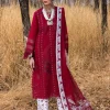 Saira Shakira | Luxury lawn'25 | Shams-a | Lawn | Flame | Embroidered Suit | 3pc