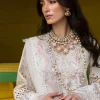 Saira Shakira | Luxury lawn'25 | Dahlia-a | Lawn | Ivory | Embroidered Suit | 3pc - Image 2