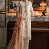 Sana Safinaz | Luxury Lawn 25 | Peach | Unstitched | Festive wear | 003A-3DI | 3pc set.