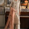 Sana Safinaz | Luxury Lawn 25 | Peach | Unstitched | Festive wear | 003A-3DI | 3pc set. - Image 2