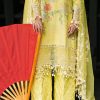 Sana Safinaz | Luxury Lawn 25 | Yellow | Unstitched | Festive wear | 005B-3CT | 3pc set. - Image 3