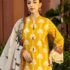 Zainab Chottani Chikankari 25 | Yellow | Unstitched | Festive wear| Aanya - 4A |  3 pc set. - Image 2
