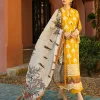 Zainab Chottani Chikankari 25 | Yellow | Unstitched | Festive wear| Aanya - 4A |  3 pc set. - Image 5