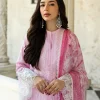 Zainab Chottani Chikankari 25 | Soft Blush Pink | Unstitched | Festive wear| Liyah - 7A |  3 pc set. - Image 2