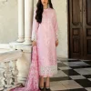 Zainab Chottani Chikankari 25 | Soft Blush Pink | Unstitched | Festive wear| Liyah - 7A |  3 pc set. - Image 3