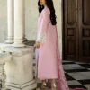 Zainab Chottani Chikankari 25 | Soft Blush Pink | Unstitched | Festive wear| Liyah - 7A |  3 pc set. - Image 4