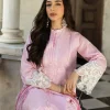 Zainab Chottani Chikankari 25 | Soft Blush Pink | Unstitched | Festive wear| Liyah - 7A |  3 pc set. - Image 6