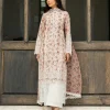 Zainab Chottani Chikankari 25 | Ethereal Peach | Unstitched | Festive wear| Lamia - 9A |  3 pc set.