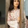 Zainab Chottani Chikankari 25 | Ethereal Peach | Unstitched | Festive wear| Lamia - 9A |  3 pc set. - Image 2