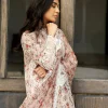 Zainab Chottani Chikankari 25 | Ethereal Peach | Unstitched | Festive wear| Lamia - 9A |  3 pc set. - Image 4